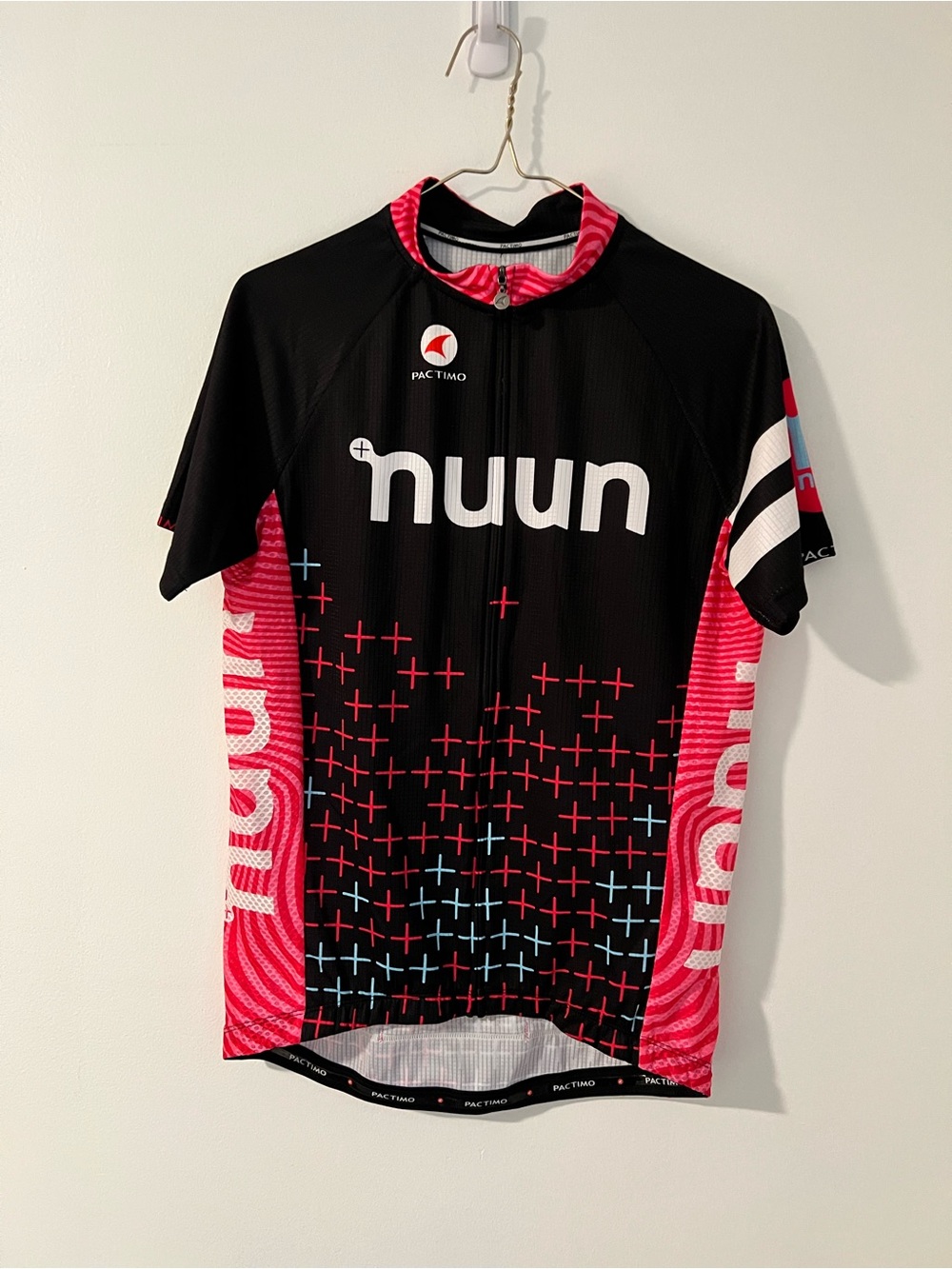 Pactimo x Nuun Hydration Women's Cycling Jersey Black Pink Size XL
